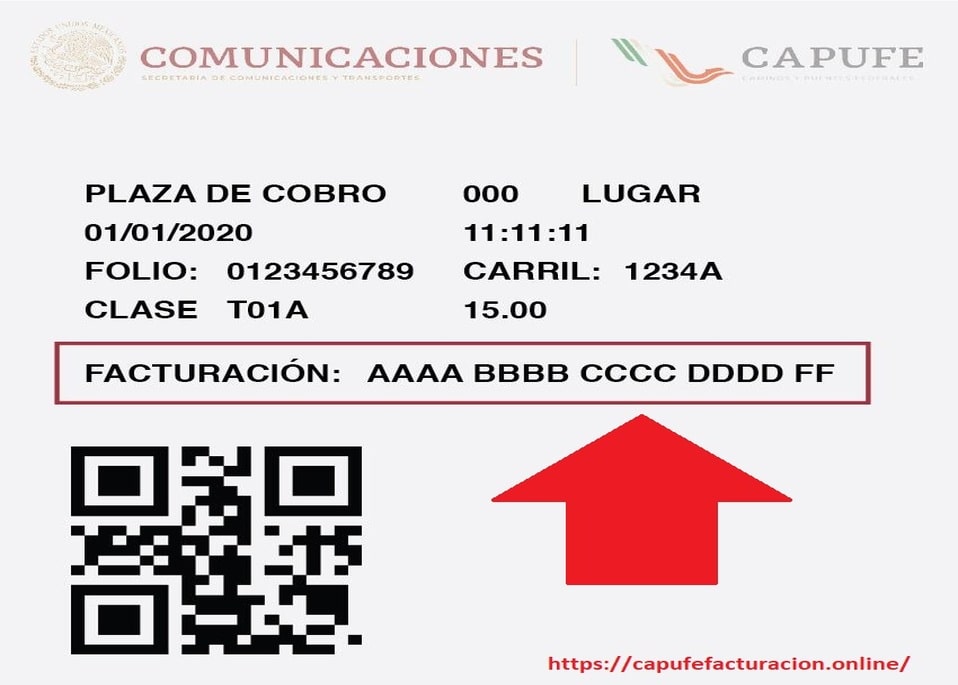 Ticket de facturacion en CAPUFE peajes