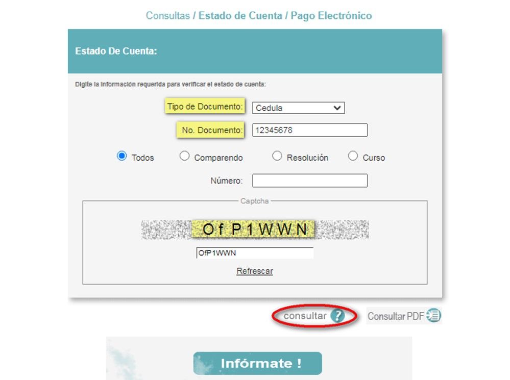 Consultar Comparendos por cédula en 3 pasos