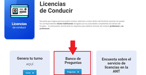 Elige Banco de preguntas