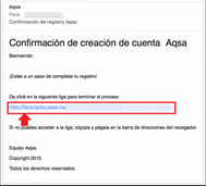 Ingresa a tu correo electrónico para confirmar tu cuenta