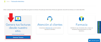 Ingresa al portal de facturación electrónica de Farmacias San Pablo