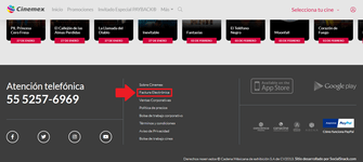 Entra al sitio web oficial de Cinemex