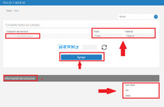 Completa el formulario del sistema con los datos del ticket
