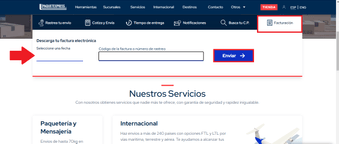 Selecciona el apartado de Facturación