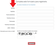 Rellena el formulario con tus datos personales