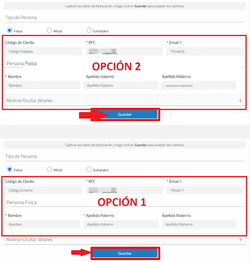 Introduce los datos de tu RFC
