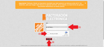 Introduce tu RFC y tu número de ticket