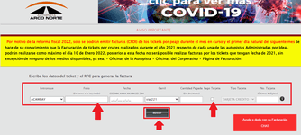 Agrega los datos de tu ticket de pago