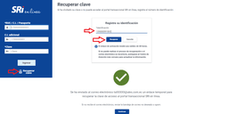 Recuperar clave SRI en linea