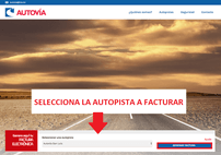 Accede al portal de facturación y selecciona la autopista