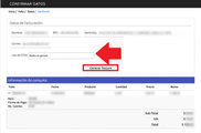 Oprime el botón “Generar Factura”