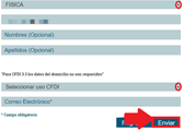 Coloca los datos fiscales del cliente que factura en Alsea