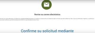 Confirme la solicitud en tu correo electrónico