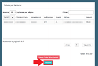 Genera tu nueva factura electrónica de PINFRA