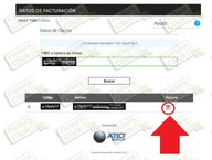 Oprime sobre el enlace de factura