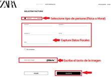 Introducir los datos fiscales