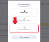 Desbloquea tu banca web