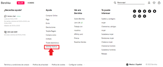 Ingresa al portal de Bershka para acceder al sistema de facturación