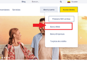 Ingresa a Banca web