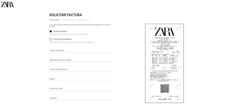 Ingresa al sistema de Zara Facturación