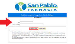 Coloca los datos del ticket de compra solicitados