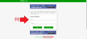 Entra al sistema de facturación