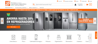 Entra al sitio web de The Home Depot