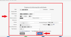 Completa todos tus datos fiscales para la facturación