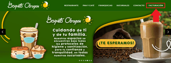 Entra en el sitio web oficial de Bisquets Obregon