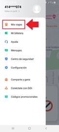 Accede al apartado “Mis viajes”