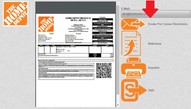 Obtén la factura digital de The Home Depot