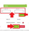 Introduce el Web ID del ticket de compra
